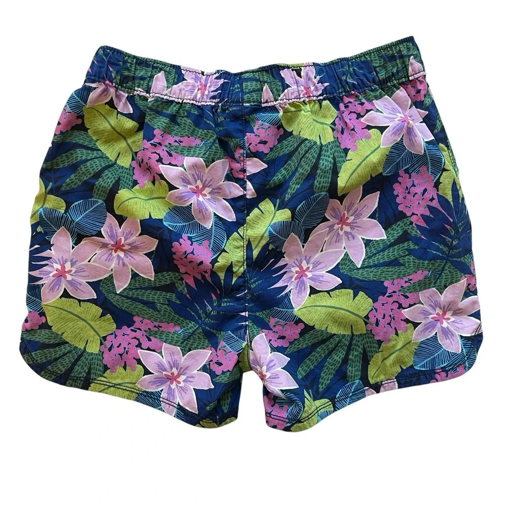 The Children's Place Girls Size 14 Shorts Floral Tropical 100% Cotton Pockets